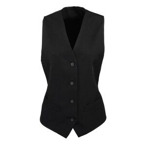 Premier Womens/Ladies Lined Vest / Black